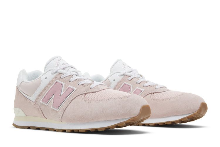 New Balance 574 Big Kid Wide 'NB Athletics - Crystal Pink' — Crystal Pink/Hazy Rose
