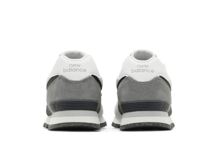 New Balance 574 Big Kid Wide 'Blacktop White' — Blacktop/White