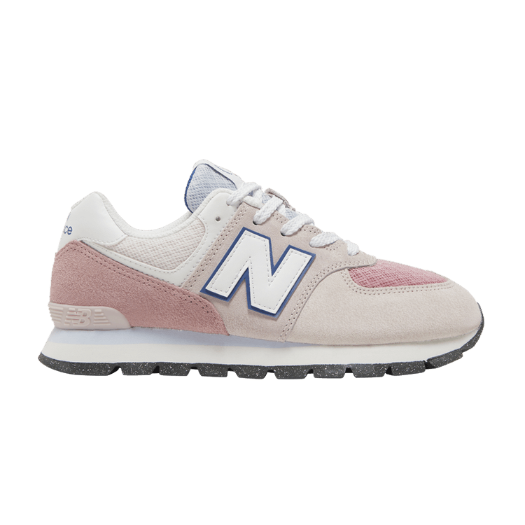 New Balance 574 Big Kid Wide 'Hazy Rose' — Hazy Rose/Atlantic Blue/Ice Blue