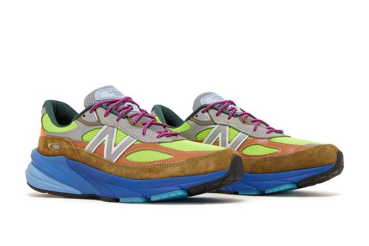 Action Bronson x New Balance 990v6 Made in USA 'Baklava' — Pixel Green/Dazzling Blue