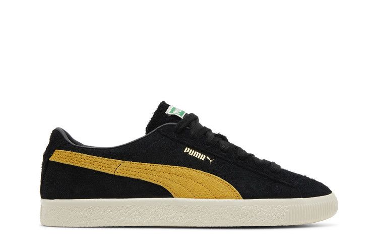 Puma Suede Vintage 'Hairy Suede - Black Mustard Seed' — Black/Mustard Seed/Frosted Ivory