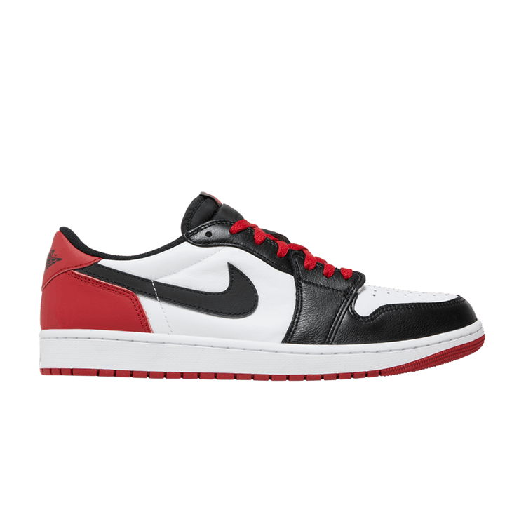 Air Jordan 1 Retro Low OG 'Black Toe' — White/Black/Varsity Red
