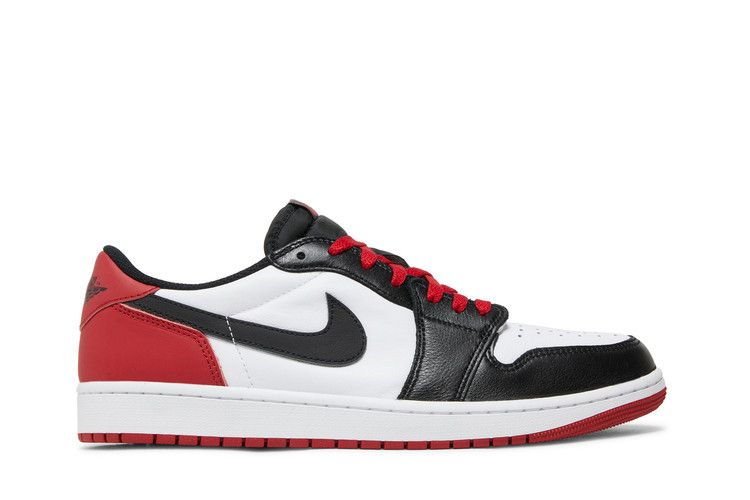 Air Jordan 1 Retro Low OG 'Black Toe' — White/Black/Varsity Red