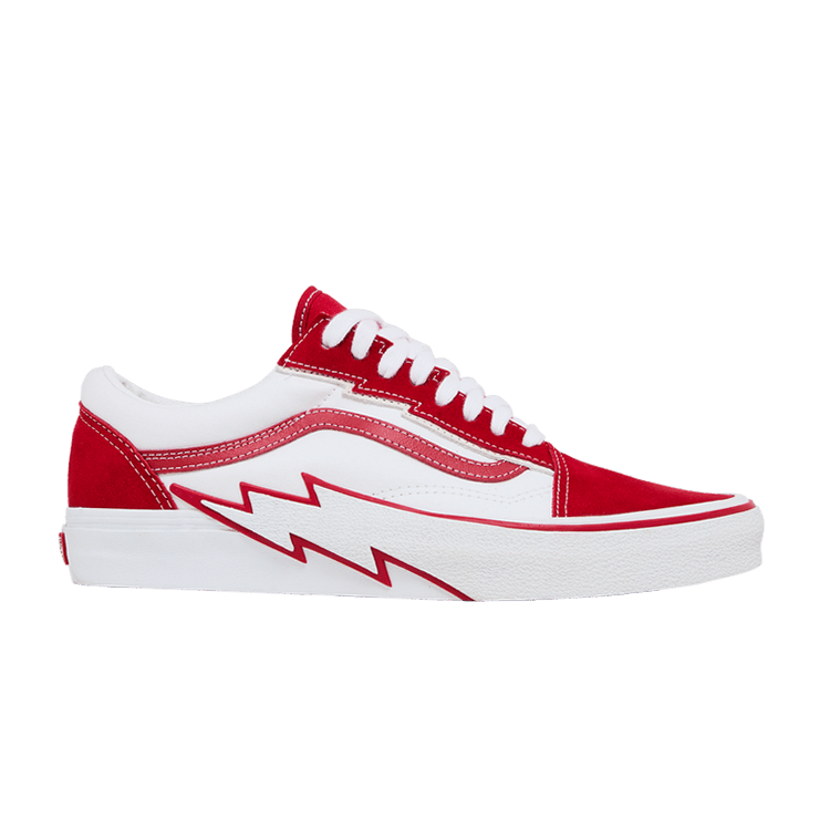 Vans Old Skool 'Bolt - Red' — Red/True White