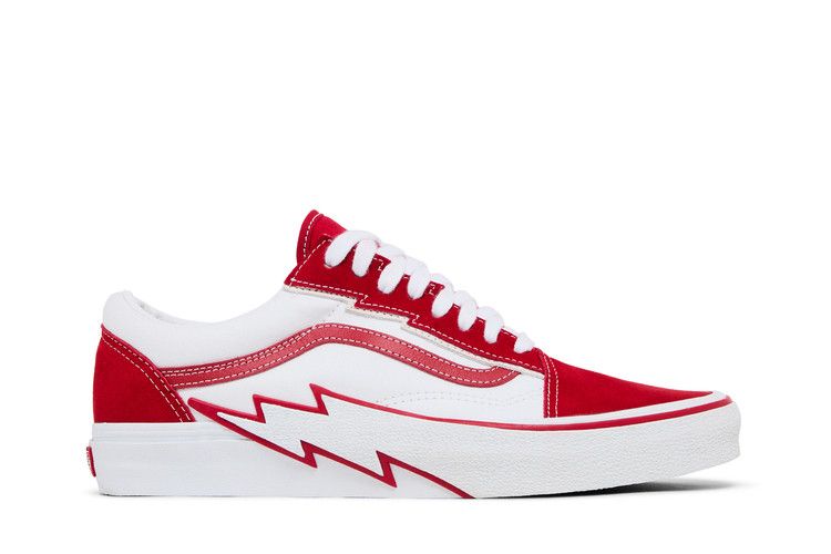 Vans Old Skool 'Bolt - Red' — Red/True White