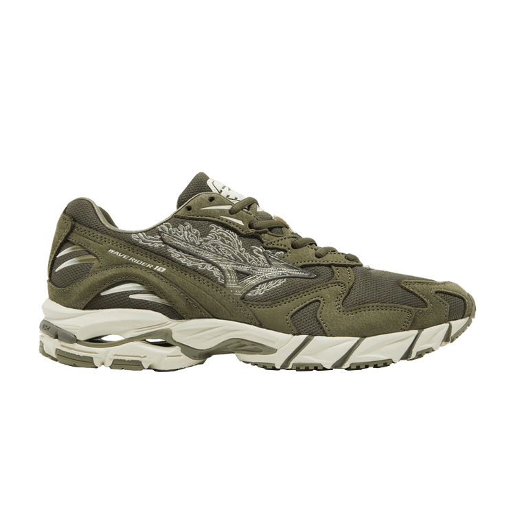 Mizuno Maharishi x Wave Rider 10 'Fire Phoenix' — Deep Depths/Papyrus/Deep Depths