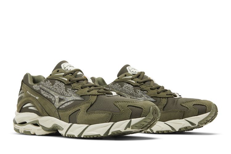 Mizuno Maharishi x Wave Rider 10 'Fire Phoenix' — Deep Depths/Papyrus/Deep Depths