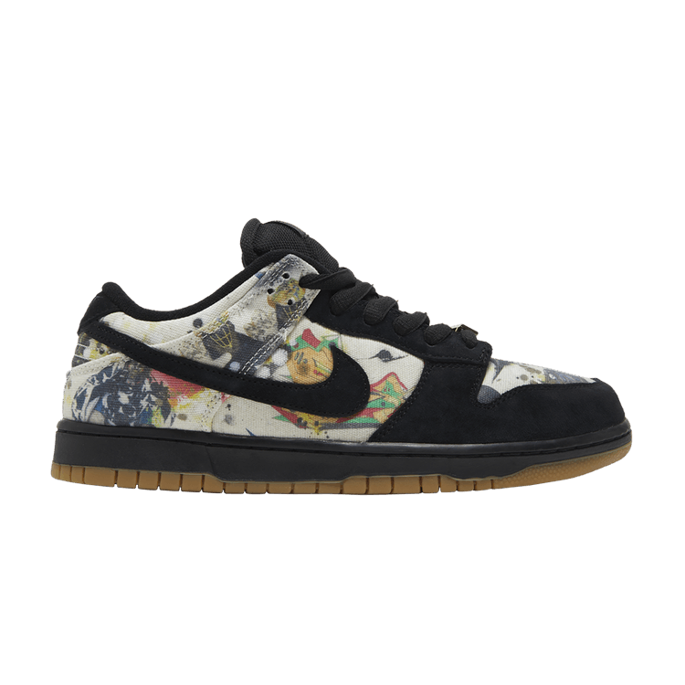 Supreme x Nike Dunk Low SB 'Rammellzee' — Black/Black/Multi-Color