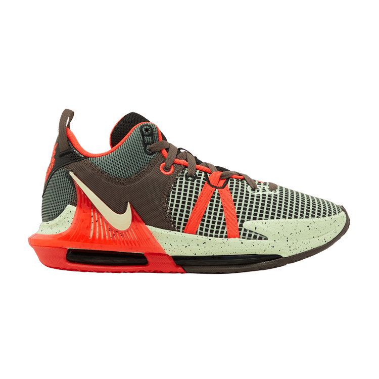 Nike LeBron Witness 7 'Bright Crimson Alligator' — Black/Bright Crimson/Alligator/Barely Volt