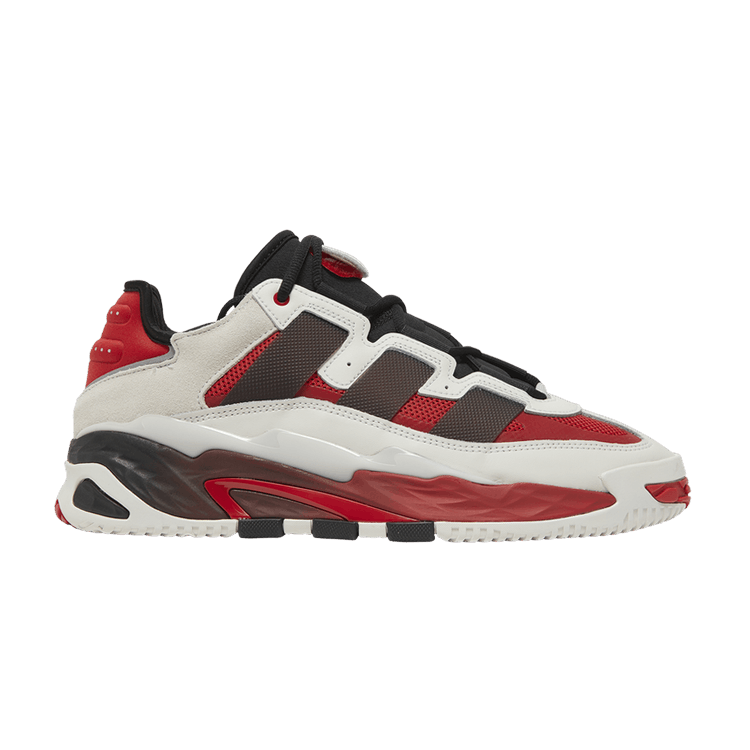 Adidas Niteball 'Crystal White Scarlet' — Crystal White/Core Black/Better Scarlet
