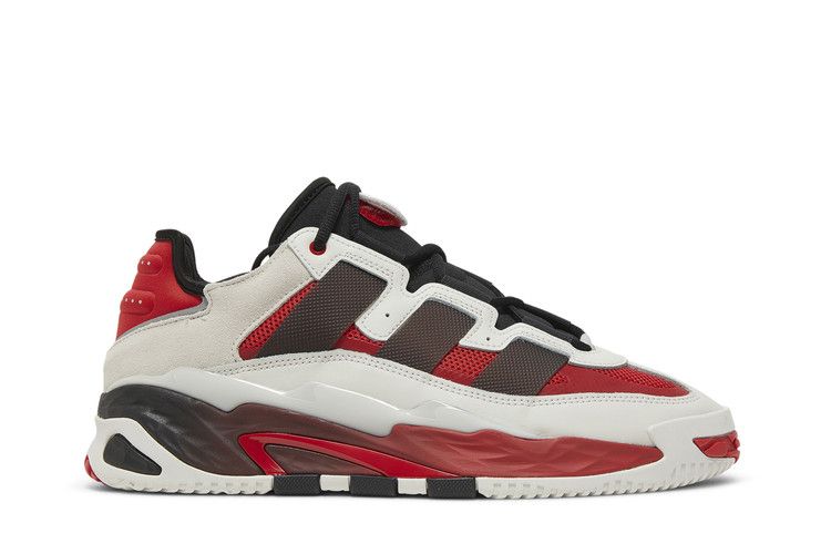 Adidas Niteball 'Crystal White Scarlet' — Crystal White/Core Black/Better Scarlet