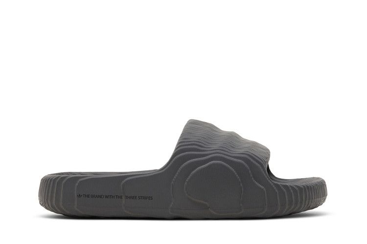adidas Adilette 22 Slides 'Grey' — Grey Five/Grey Five/Core Black