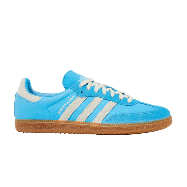 Sporty &amp; Rich x adidas Samba OG 'Blue Rush' — Blue Rush/Cream White/Gum