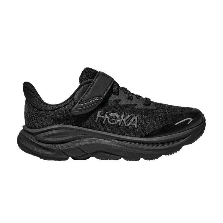 HOKA Clifton 10 Little Kids 'Triple Black' — Black/Black