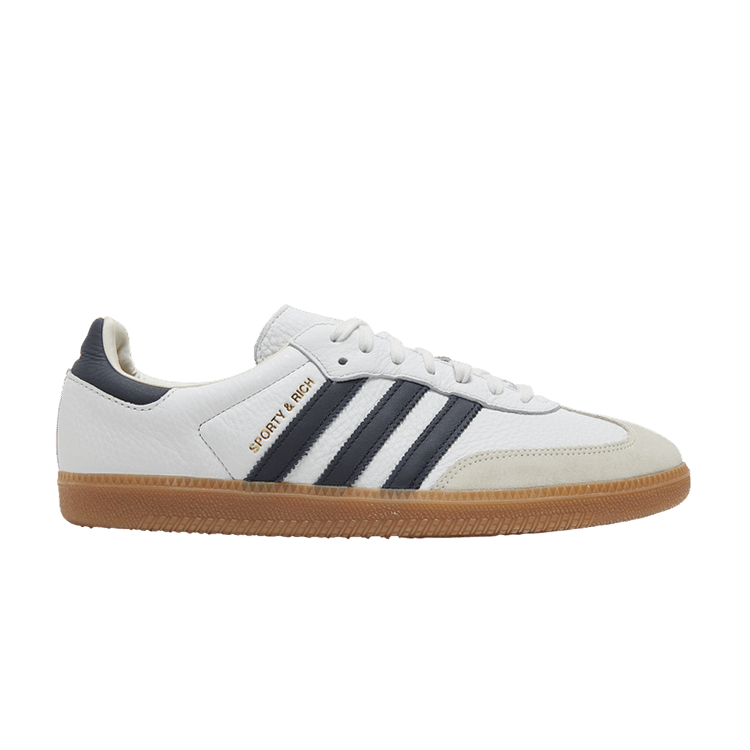 Sporty &amp; Rich x adidas Samba OG 'White Legend Ink' — Cloud White/Legend Ink/Gum