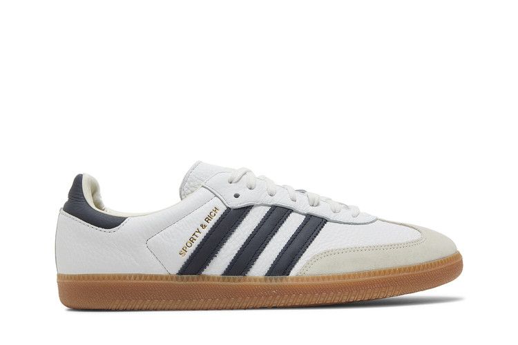 Sporty &amp; Rich x adidas Samba OG 'White Legend Ink' — Cloud White/Legend Ink/Gum