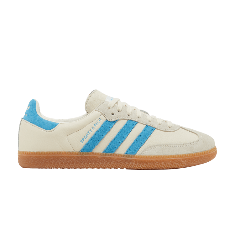 Sporty &amp; Rich x adidas Samba OG 'Cream Blue' — Cream White/Blue Rush/Gum