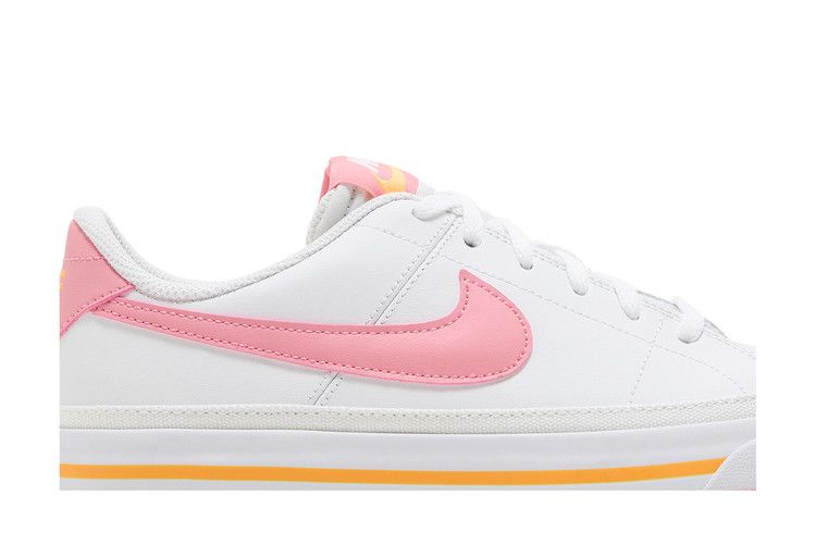 Nike Court Legacy GS 'White Coral Chalk' — White/Laser Orange/Coral Chalk (3)