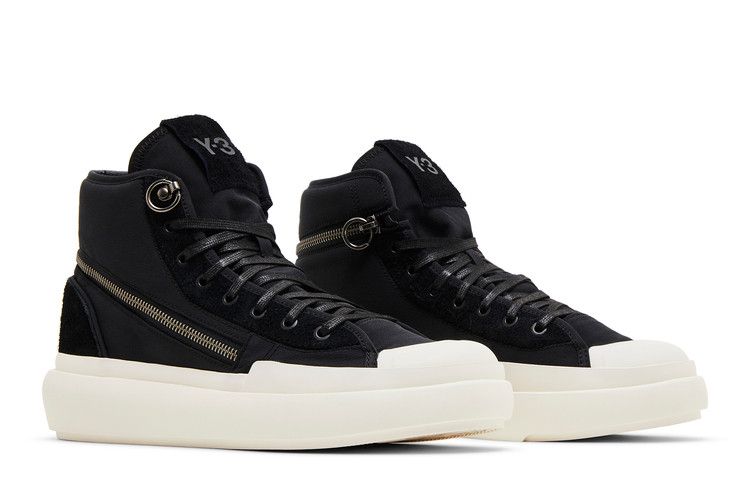 adidas Y-3 Ajatu Court High 'Black Off White' — Black/Black/Off White