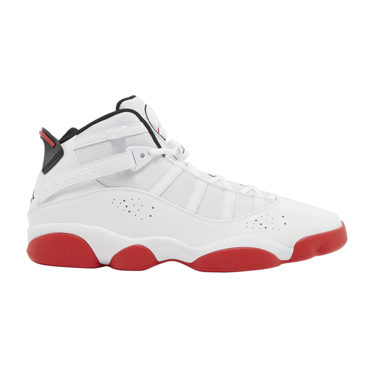 Air Jordan 6 Rings 'White University Red' — White/Black/University Red
