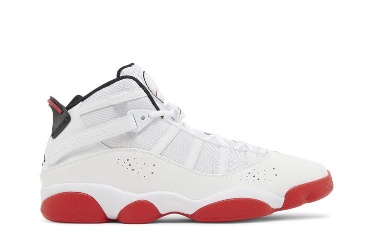 Air Jordan 6 Rings 'White University Red' — White/Black/University Red