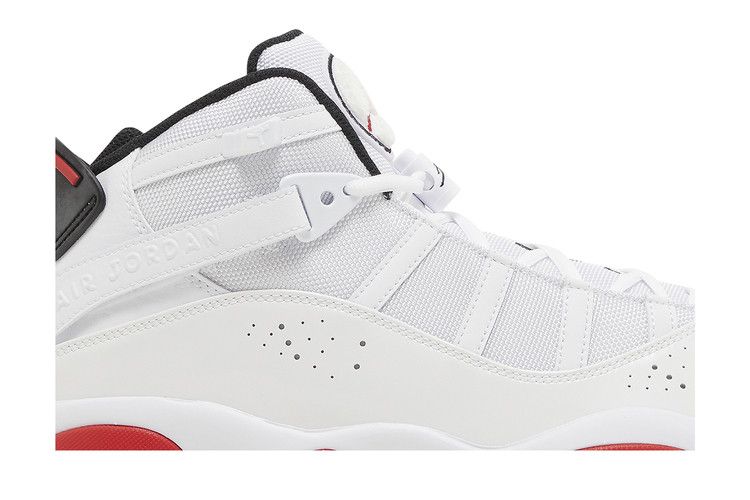 Air Jordan 6 Rings 'White University Red' — White/Black/University Red