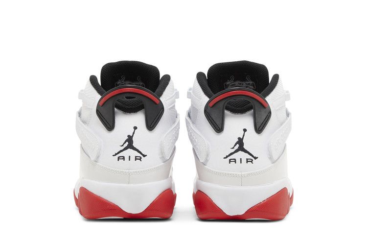 Air Jordan 6 Rings 'White University Red' — White/Black/University Red