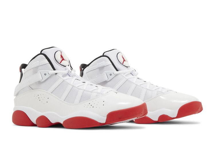 Air Jordan 6 Rings 'White University Red' — White/Black/University Red