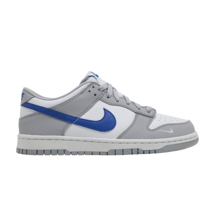 Nike Dunk Low GS 'Wolf Grey Royal' — Wolf Grey/Game Royal/White