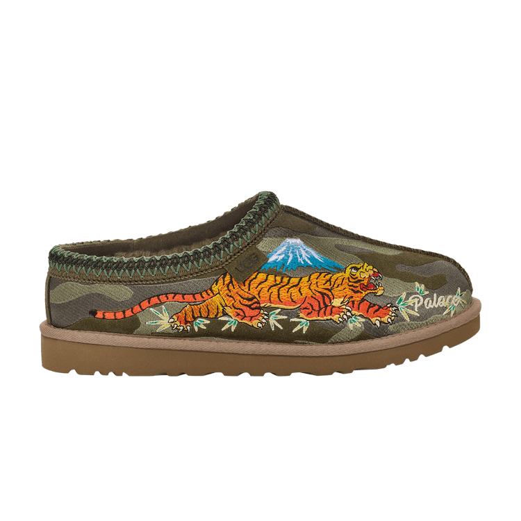 Palace x UGG Tasman Slipper 'Burnt Olive Camo' — Burnt Olive