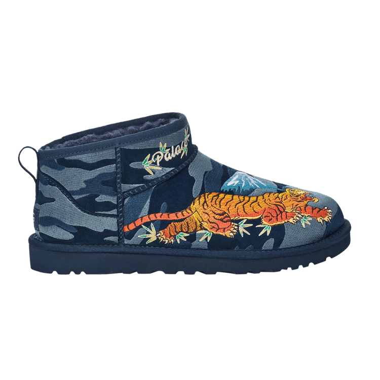 Palace x UGG Classic Ultra Mini Boot 'Navy Camo' — Navy