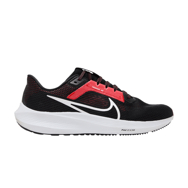 Nike Air Zoom Pegasus 40 'Black Light Crimson' — Black/Light Crimson/White
