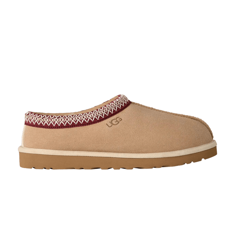 UGG Tasman 2 Slipper 'Driftwood Biking Red' — Driftwood/Biking Red