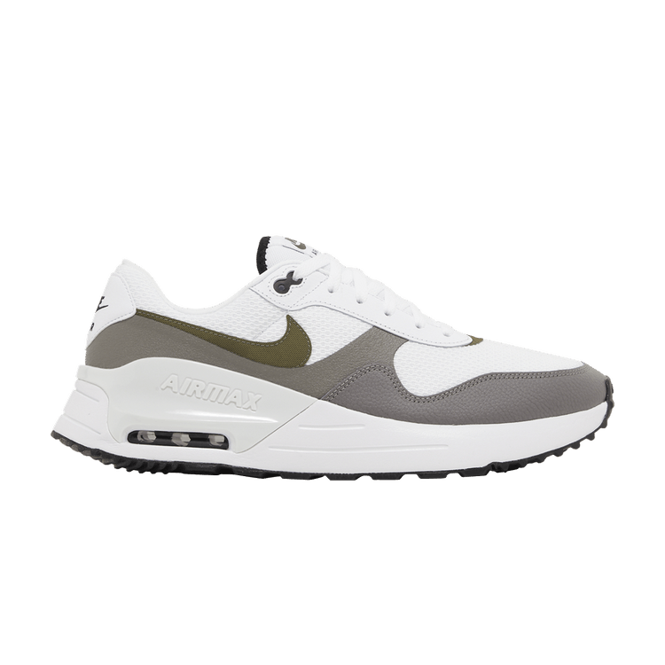 Nike Air Max SYSTM 'White Medium Olive' — White/Black/Flat Pewter/Medium Olive
