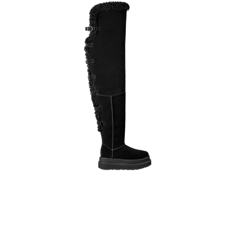 Sacai x UGG Wmns Thigh High Boot 'Black' — Black