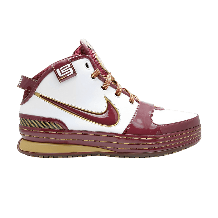 Nike Zoom LeBron 6 'Christ The King' Sample — White/Deep Maroon/Metallic Gold