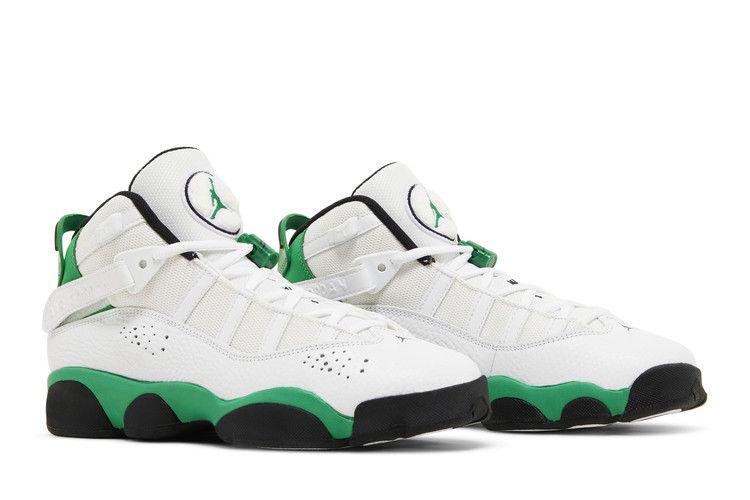 Air Jordan 6 Rings GS 'Lucky Green' — White/Black/Lucky Green