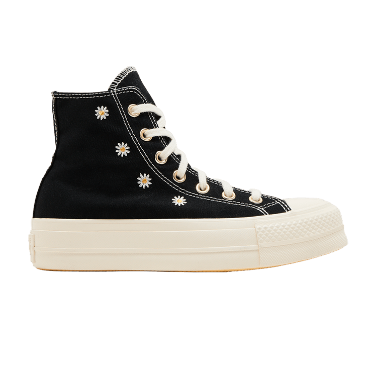 Converse Wmns Chuck Taylor All Star Lift Platform High 'Festival Florals' — Black/Egret/Light Gold