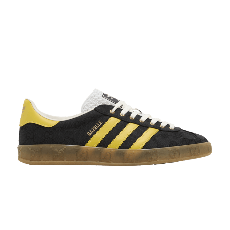 Gucci x adidas Gazelle 'Black GG Monogram' — Core Black/Yellow/Core Black