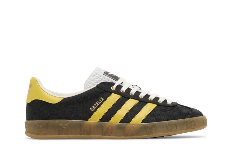 Gucci x adidas Gazelle 'Black GG Monogram' — Core Black/Yellow/Core Black
