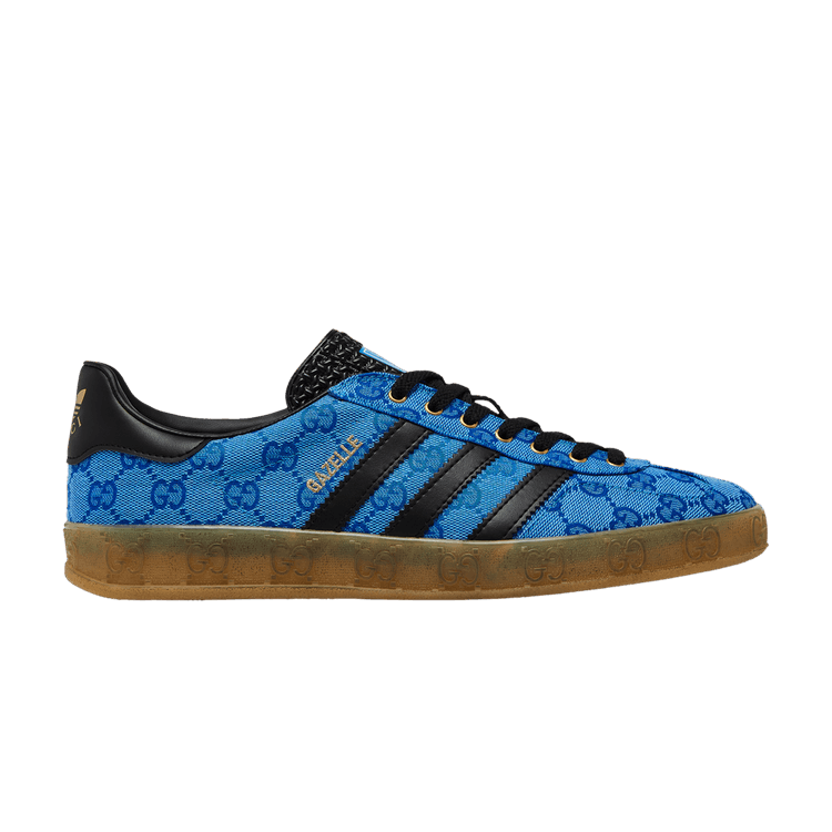 Gucci x adidas Gazelle 'Blue GG Monogram' — Blue/Core Black/Blue