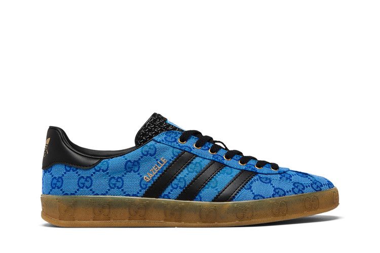 Gucci x adidas Gazelle 'Blue GG Monogram' — Blue/Core Black/Blue
