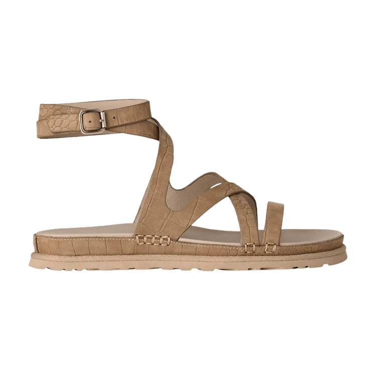 UGG Wmns GoldenGaze Embossed Ankle Wrap 'Mustard Seed' — Mustard Seed