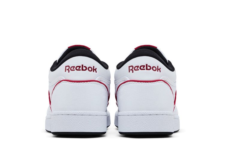 Reebok Club C Mid 2 'White Flash Red' — Cloud White/Cloud White/Flash Red