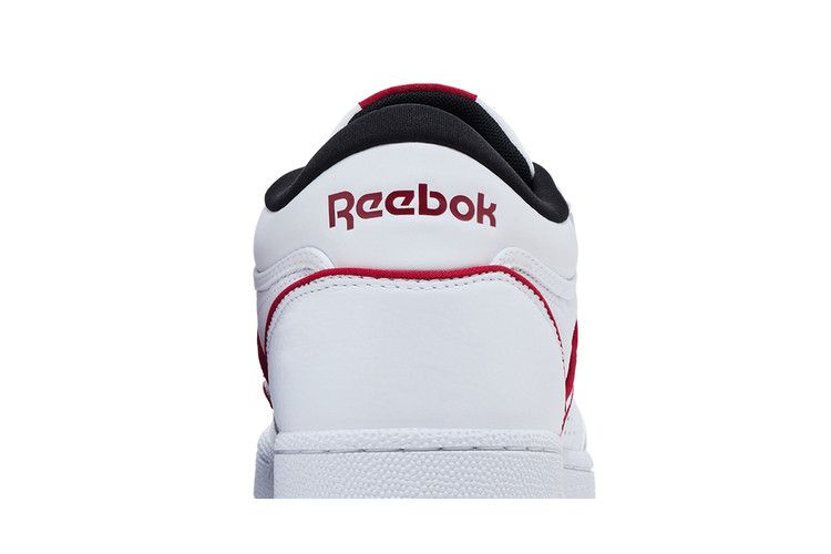 Reebok Club C Mid 2 'White Flash Red' — Cloud White/Cloud White/Flash Red