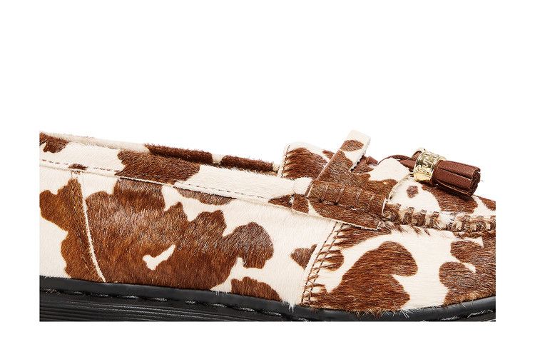 Supreme x Dr. Martens Penton Tassel Loafer 'Cow Print' — Dark Brown/Cream