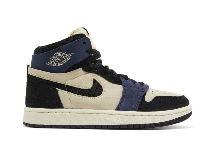 Wmns Air Jordan 1 High Zoom Comfort 2 'Blackened Blue' — Muslin/Black/Blackened Blue/Coconut Milk