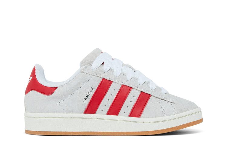 adidas Wmns Campus 00s 'Crystal White Scarlet' — Crystal White/Better Scarlet/Off White