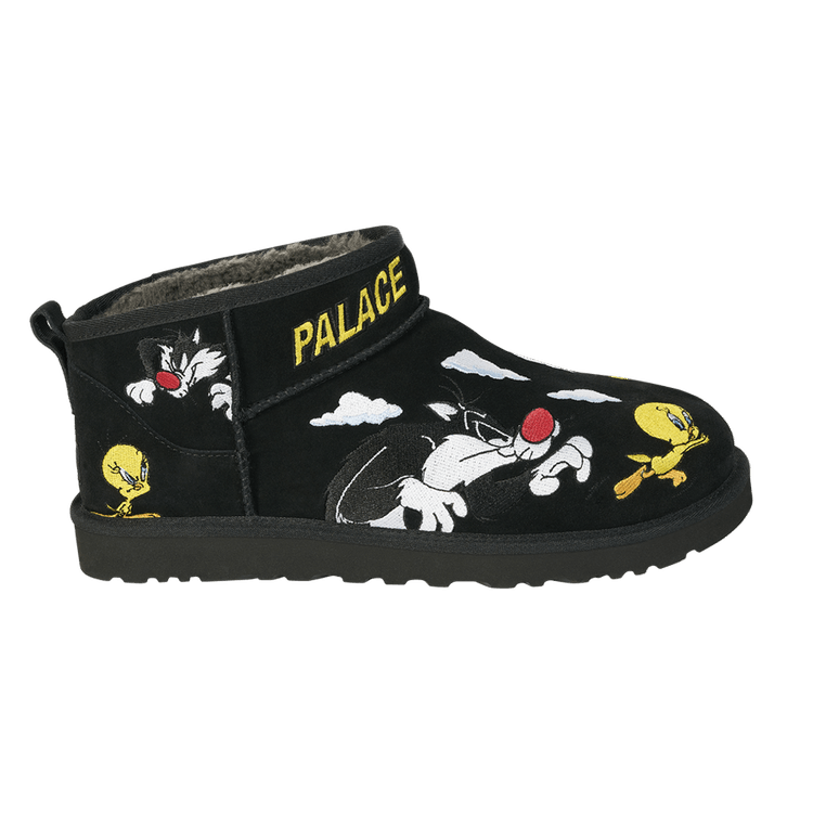 Palace x Looney Tunes x UGG Classic Ultra Mini Boot 'Black' — Black