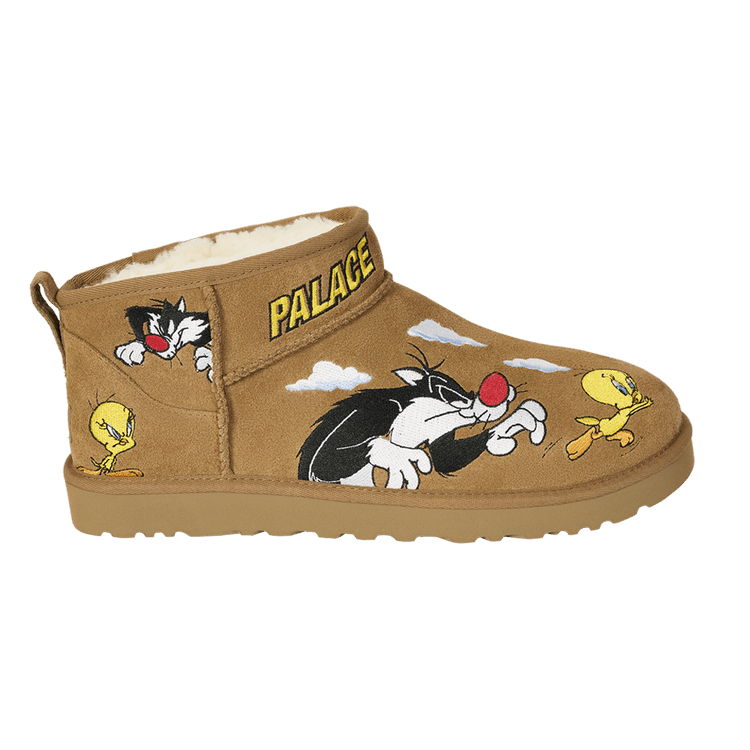 Palace x Looney Tunes x UGG Classic Ultra Mini Boot 'Chestnut' — Chestnut